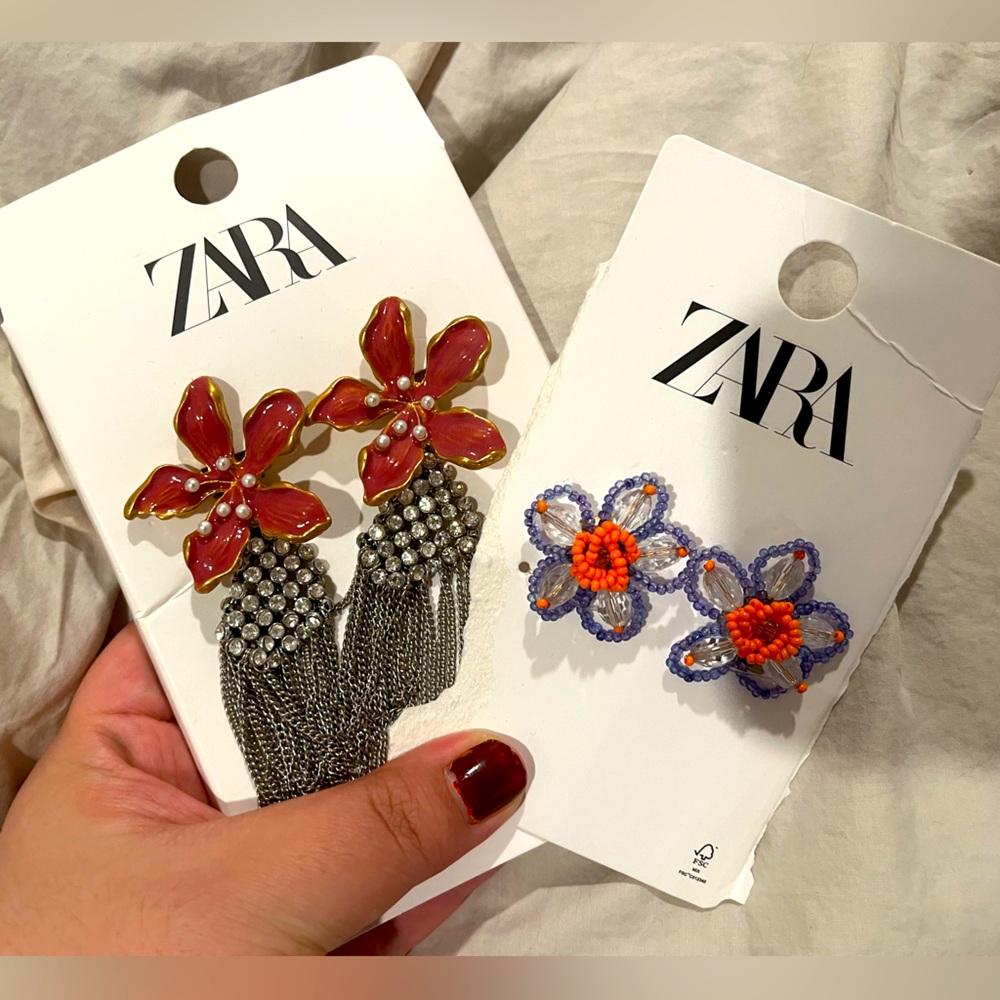 Zara Floral Earrings Set
